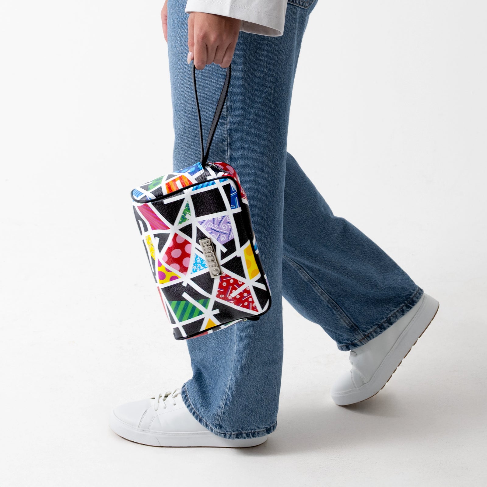 Romero Britto midnight landscape britto eco leather  colorful pop art design