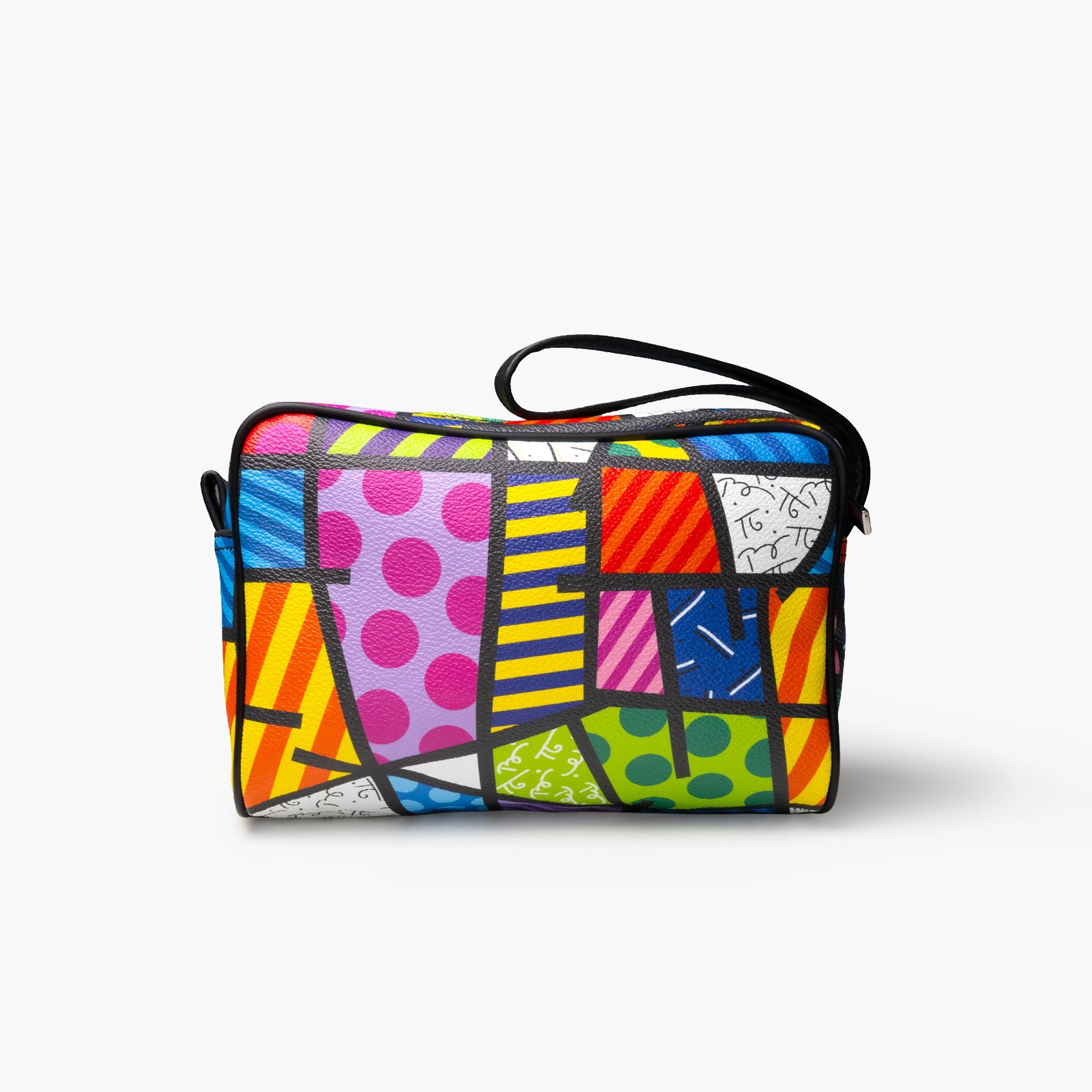 modern pop art colorful landscape britto eco leather  vibrant home decor