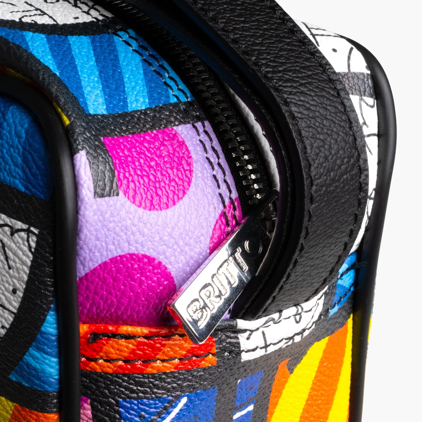 colorful landscape britto eco leather  artistic colorful design collectible