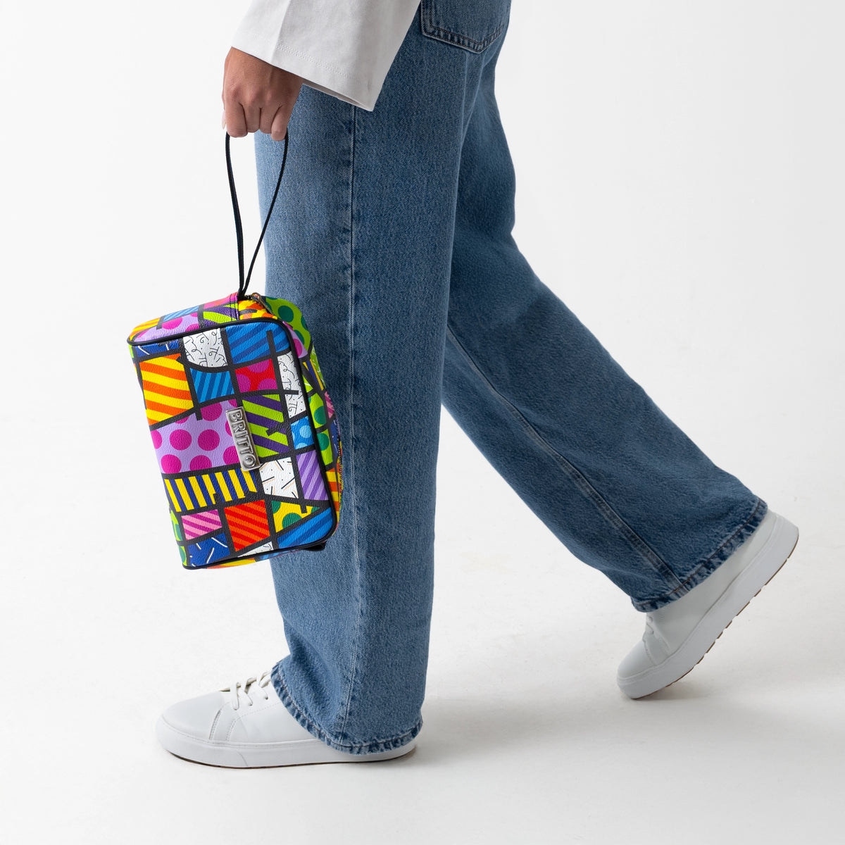 Romero Britto colorful landscape britto eco leather  colorful pop art design