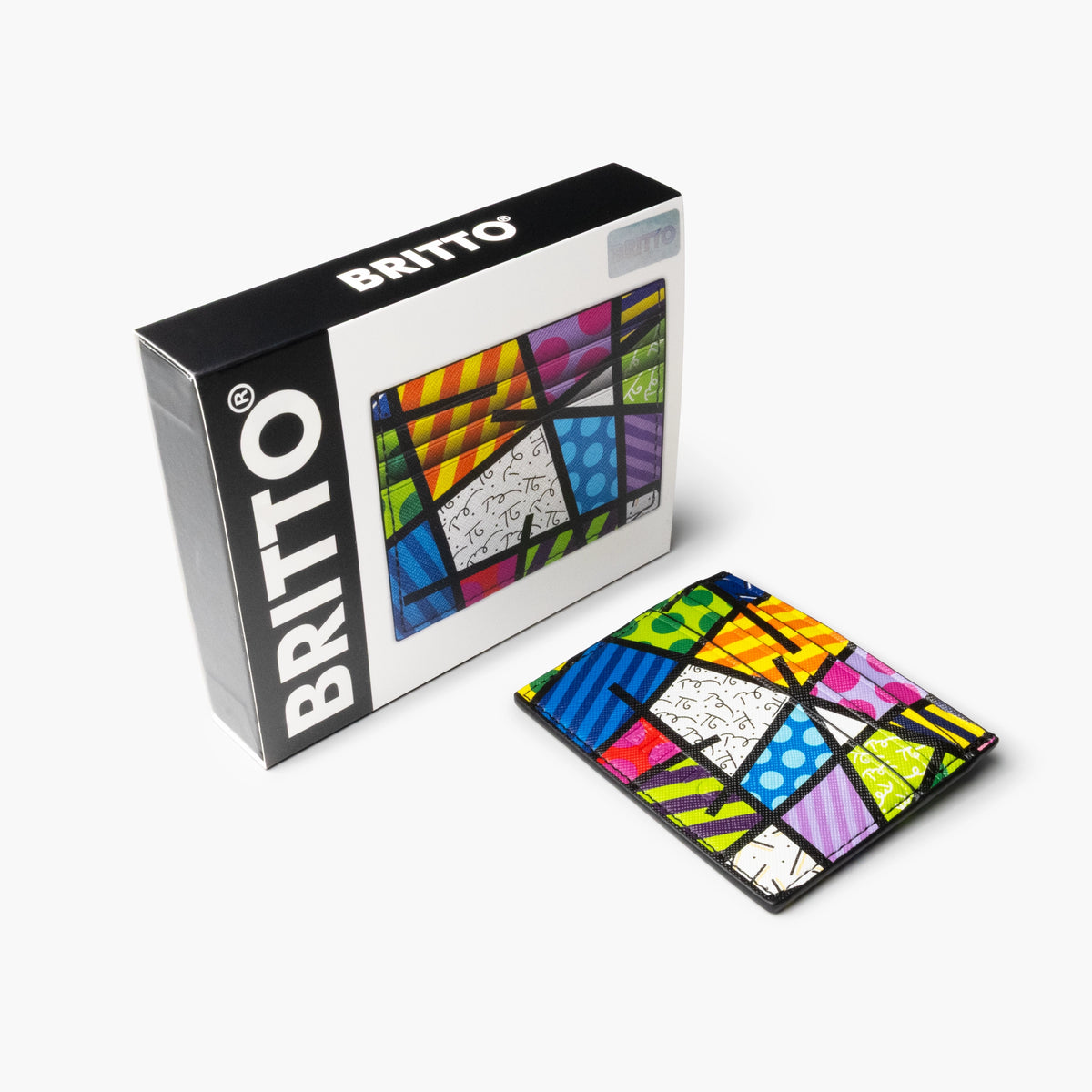 Colorful Landscape Britto Eco Leather Card Holder