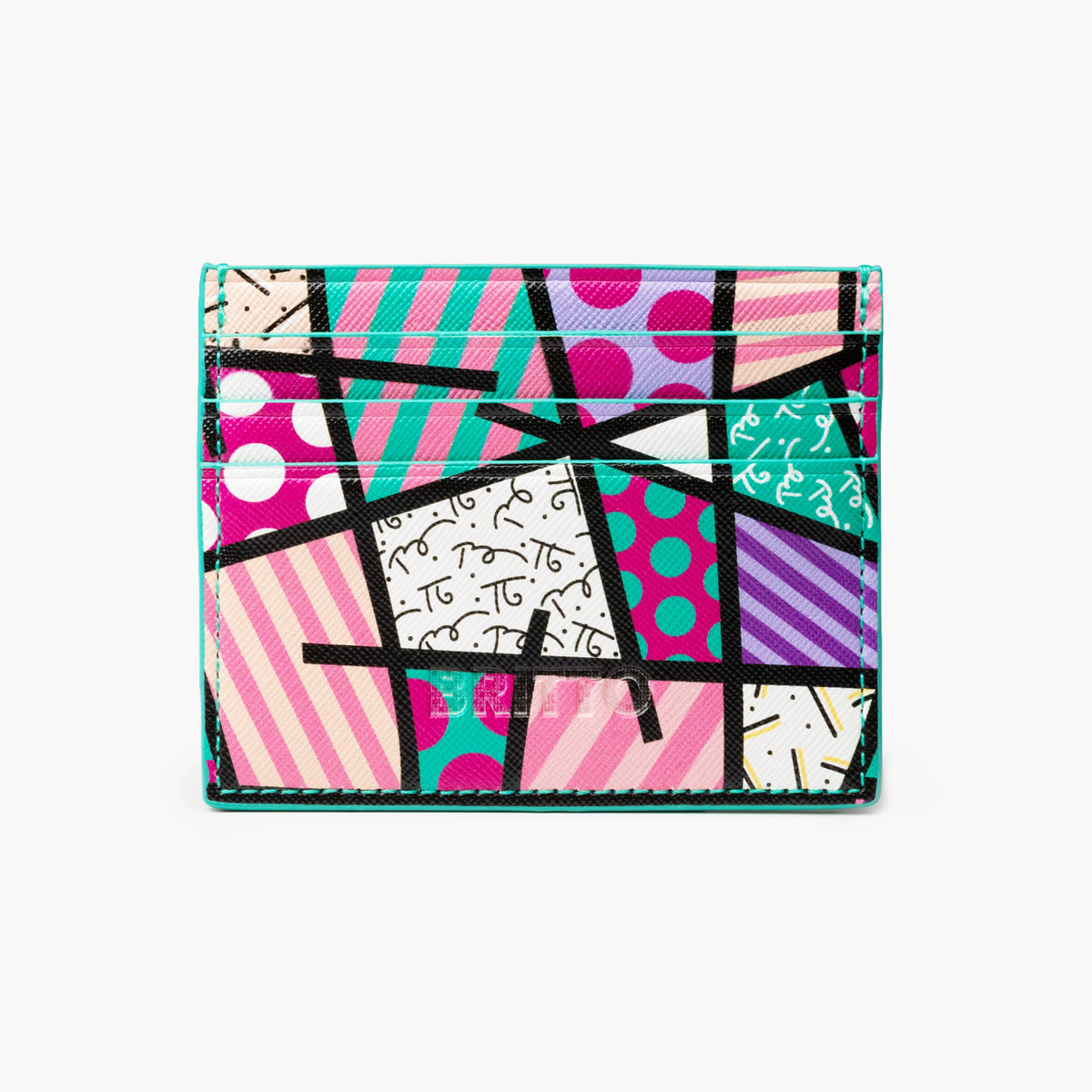 Pink Landscape Britto Eco Leather Card Holder