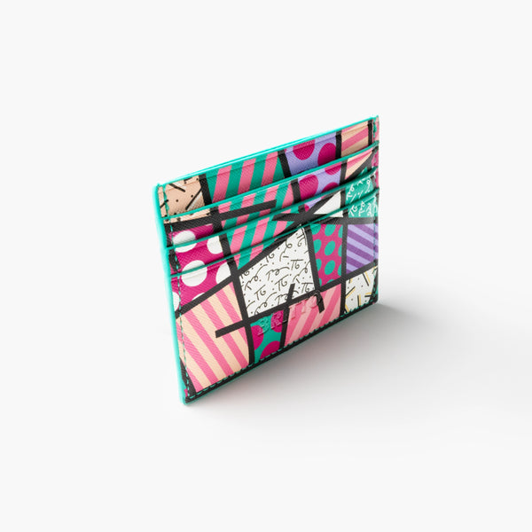 Pink Landscape Britto Eco Leather Card Holder