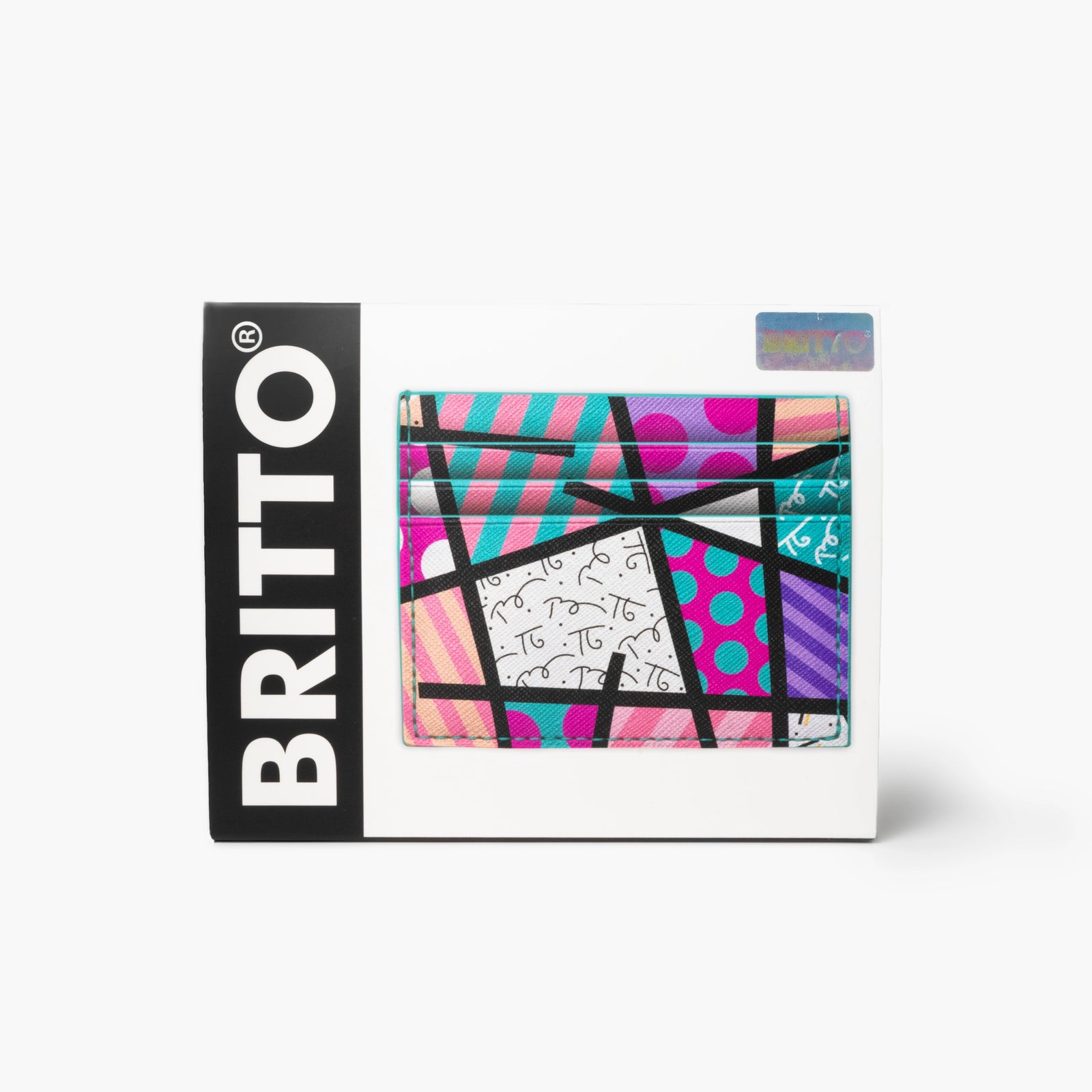 Pink Landscape Britto Eco Leather Card Holder