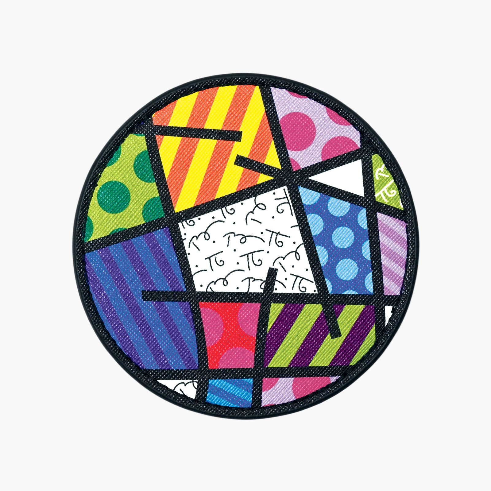 Colorful Landscape Britto Round Coasters