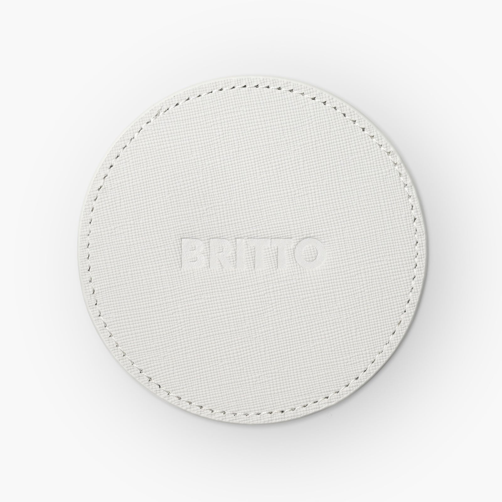 Baby Blue Landscape Britto Round Coasters
