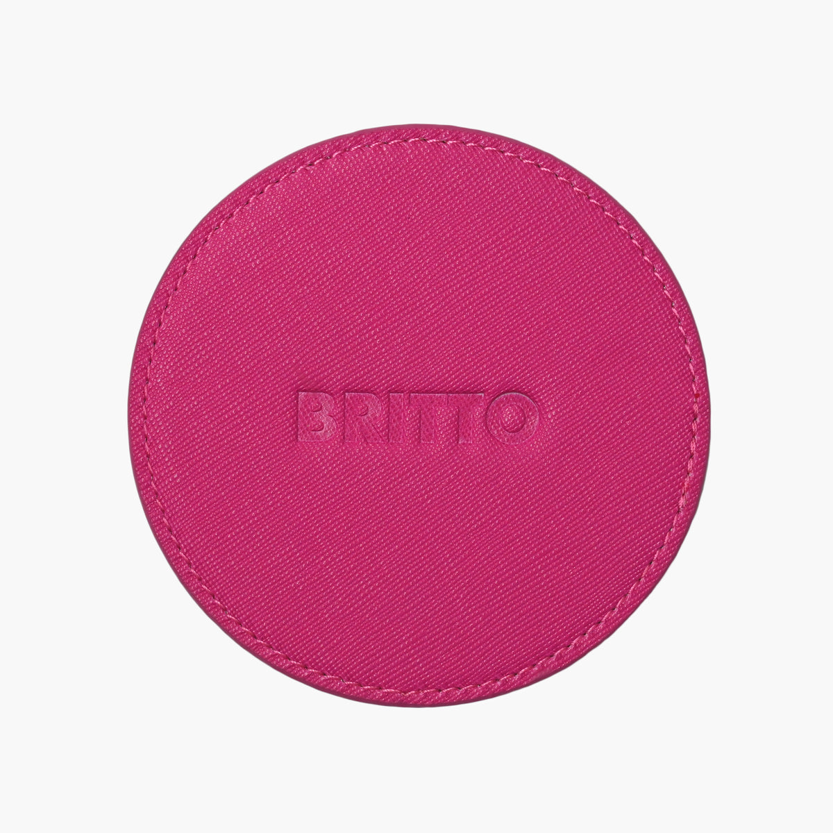 Pink Landscape Britto Round Coasters