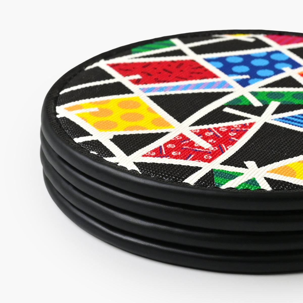 Midnight Landscape Britto Round Coasters