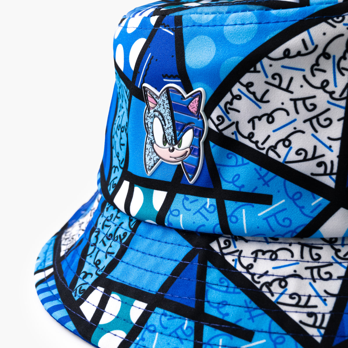 sonic sega by britto bucket  artistic colorful design collectible