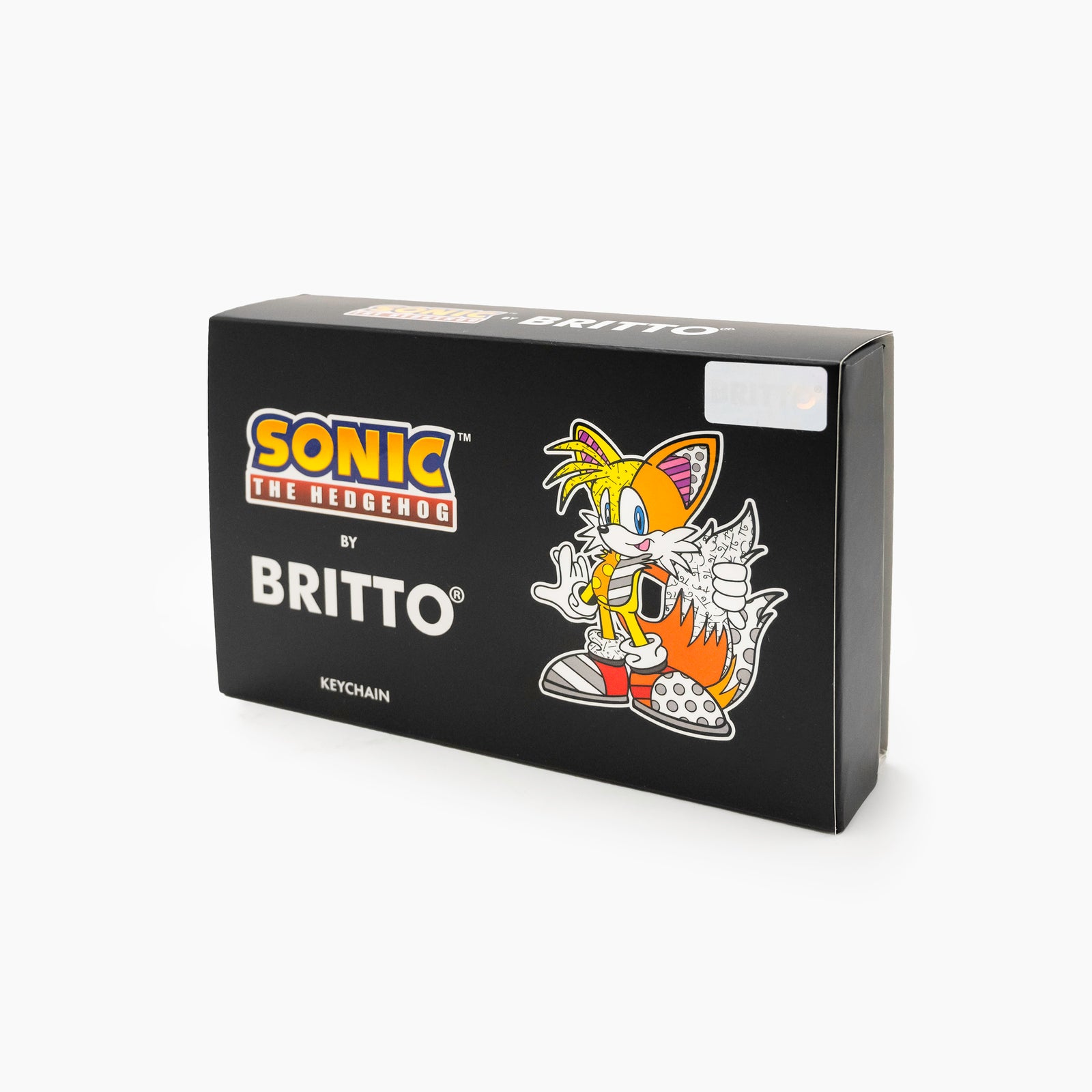 Romero Britto tails sega by britto keychain  contemporary pop art piece