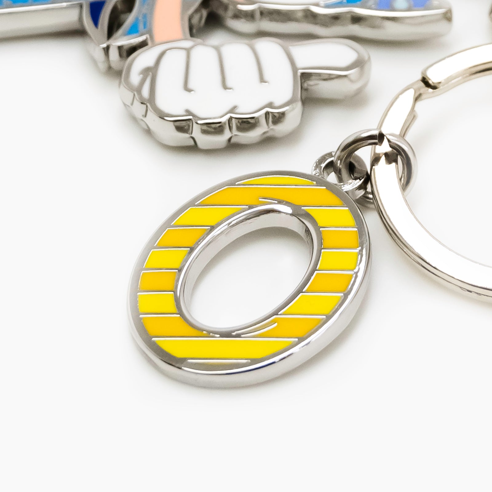 sonic sega by britto keychain  artistic colorful design collectible