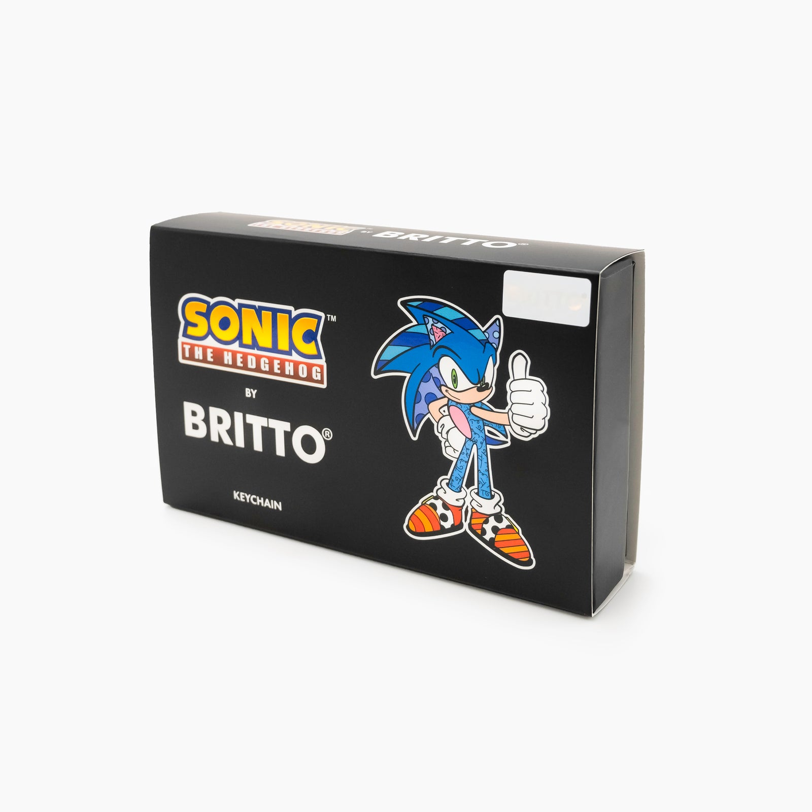 Romero Britto sonic sega by britto keychain  contemporary pop art piece