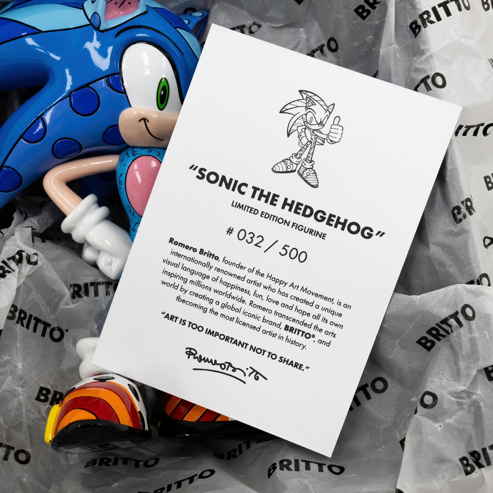 Sonic the Hedgehog - Sega By Britto - Limited Edition Figurine