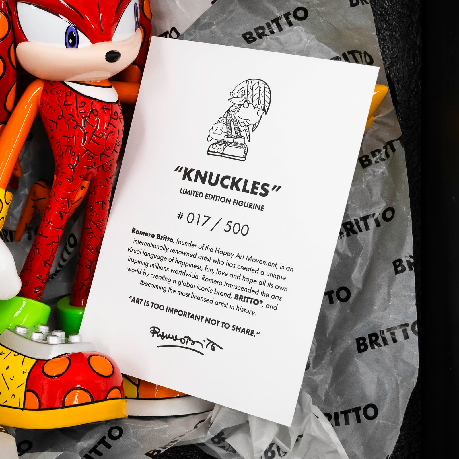 Knuckles  - Sega By Britto - Limited Edition Figurine
