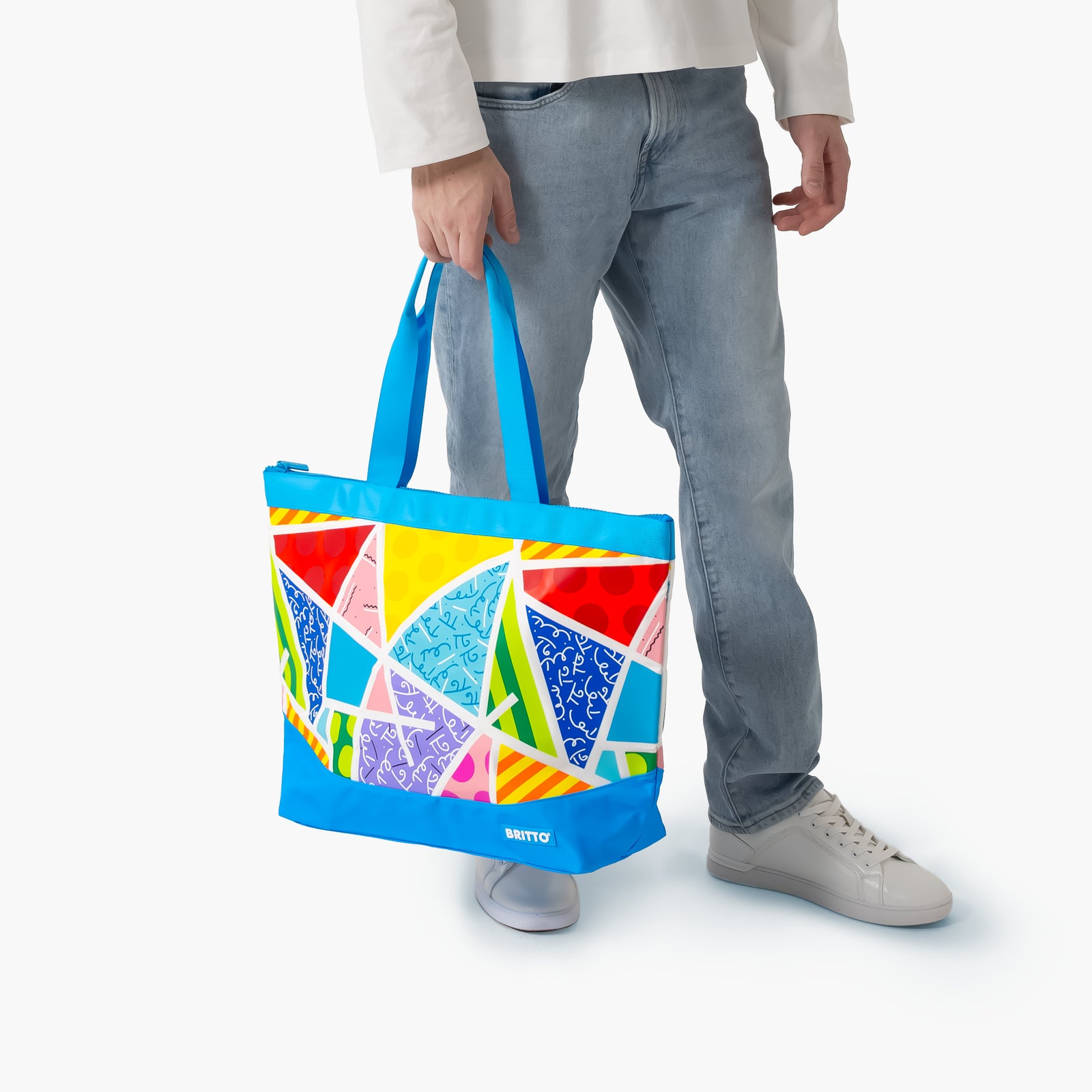 Baby Blue Landscape Britto Tote Bag