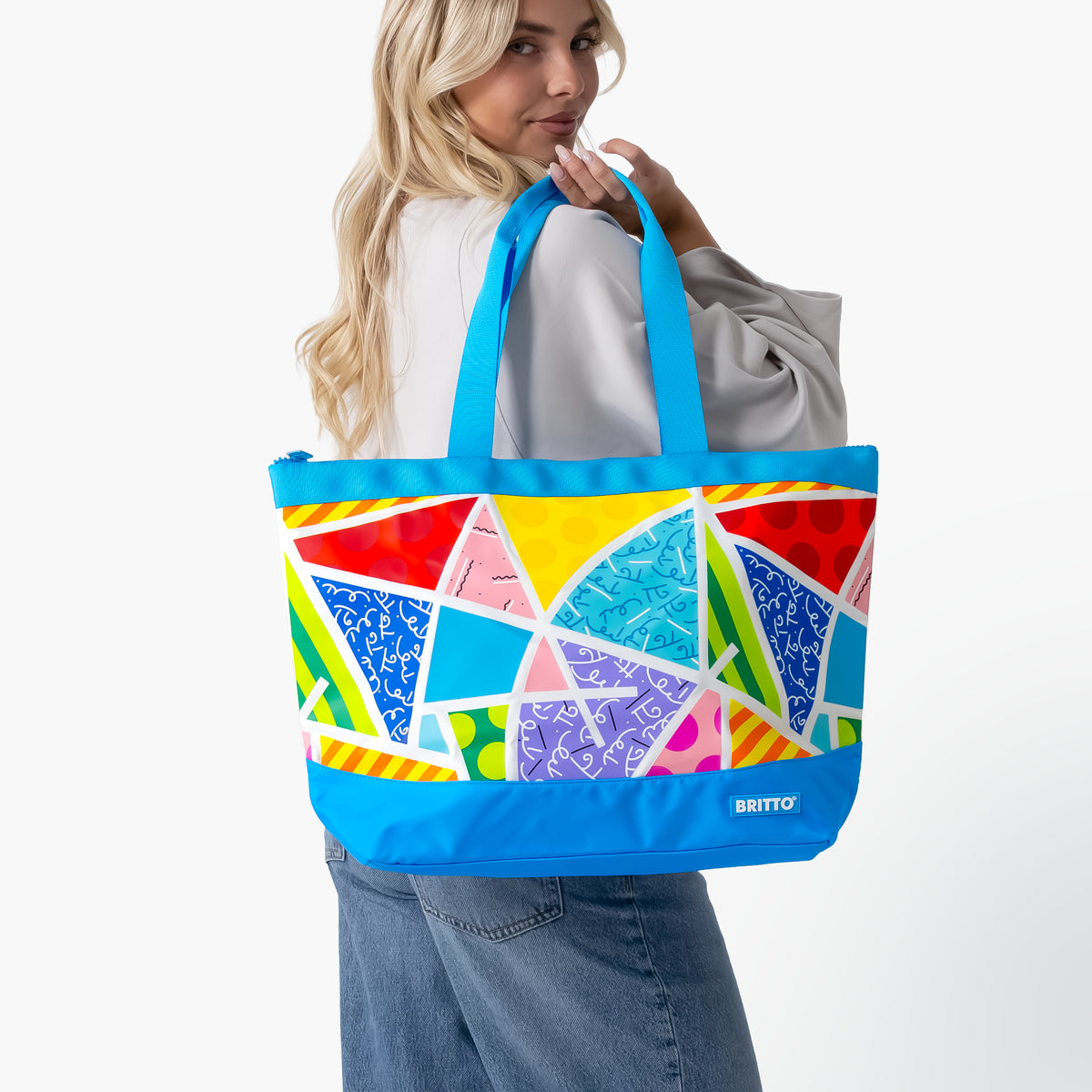 Baby Blue Landscape Britto Tote Bag