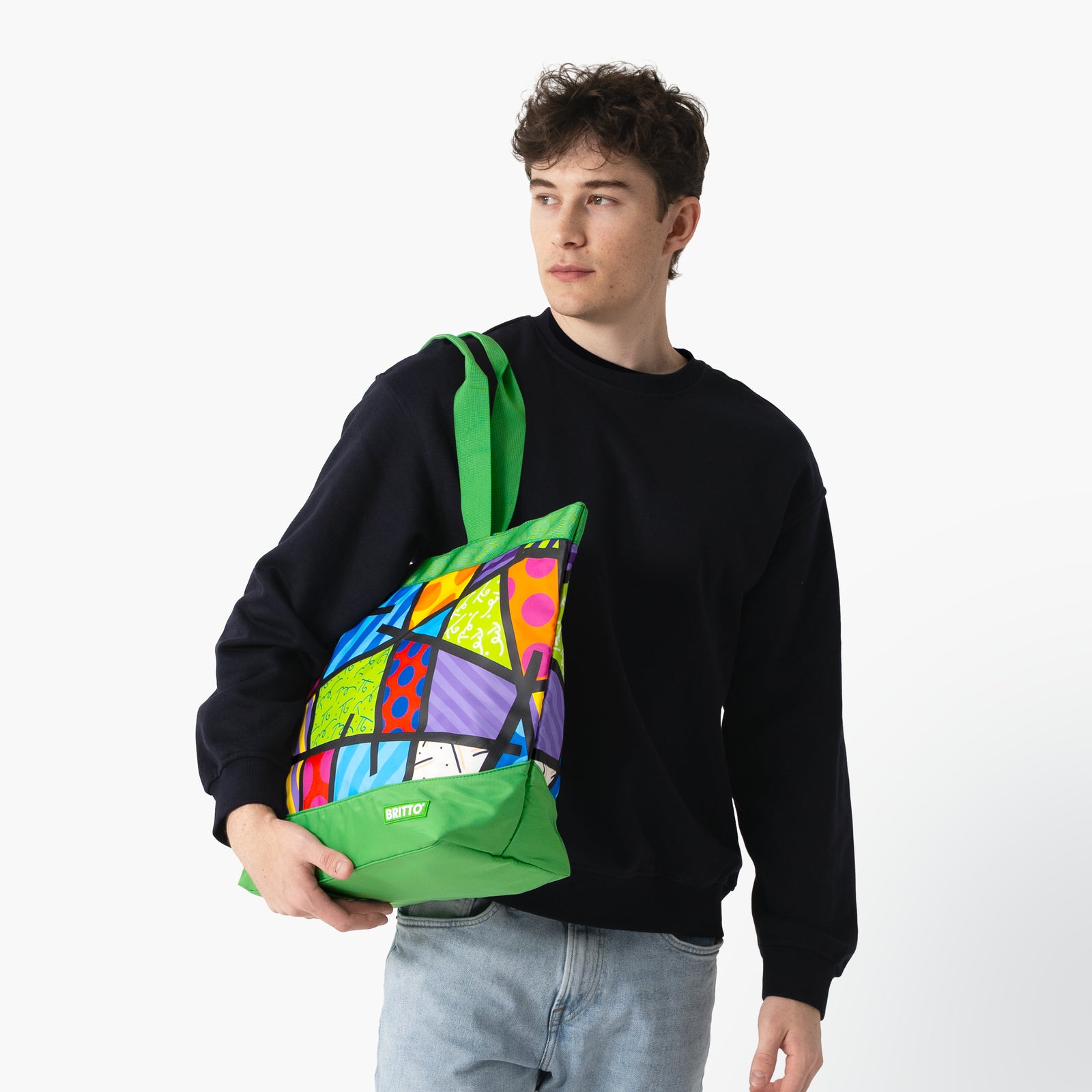 Green Landscape Britto Tote Bag