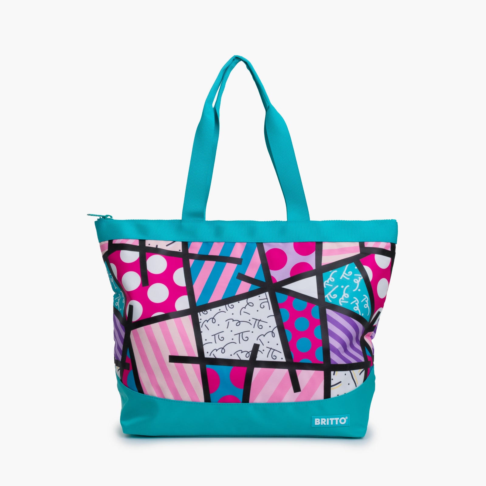 Pink Landscape Britto Tote Bag