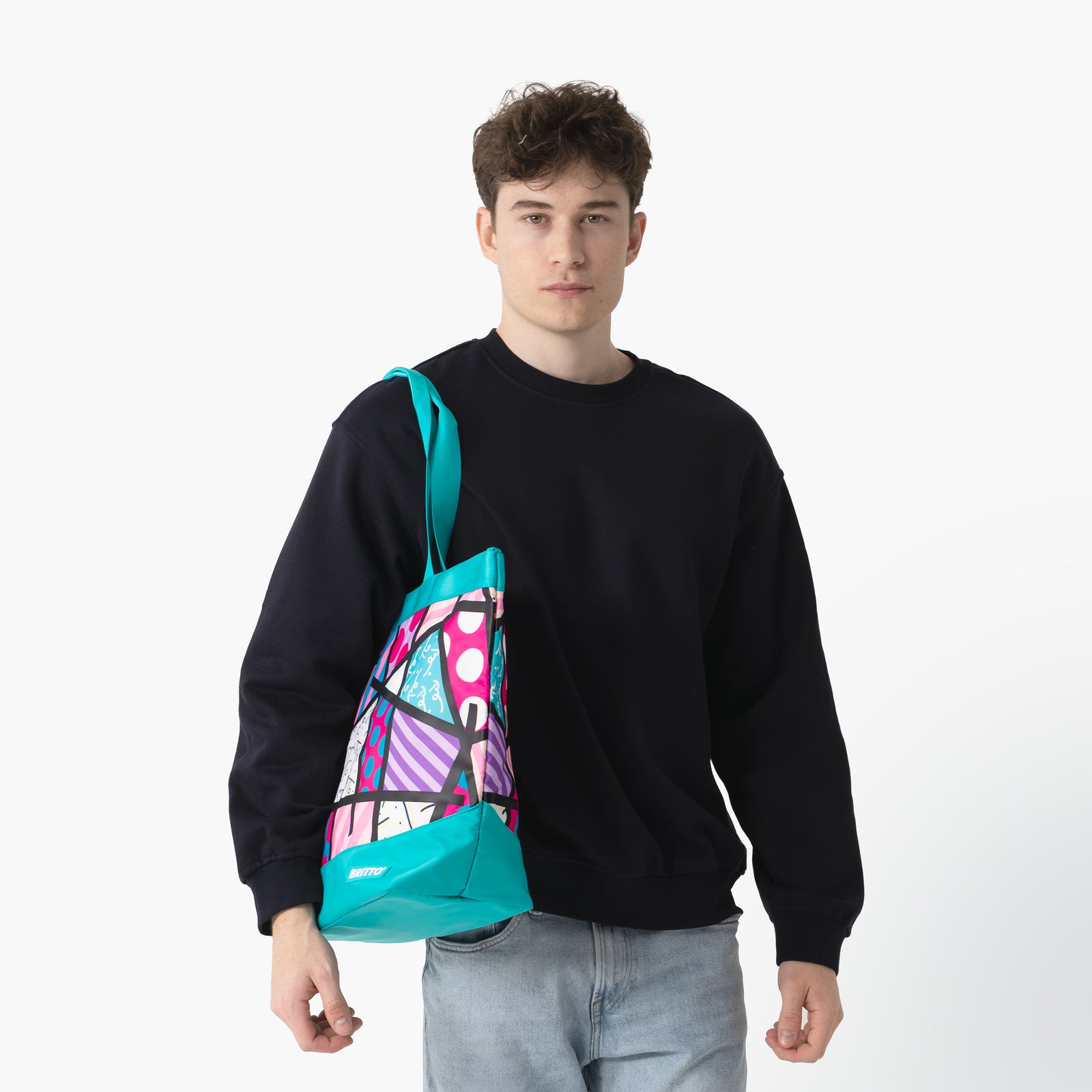 Pink Landscape Britto Tote Bag