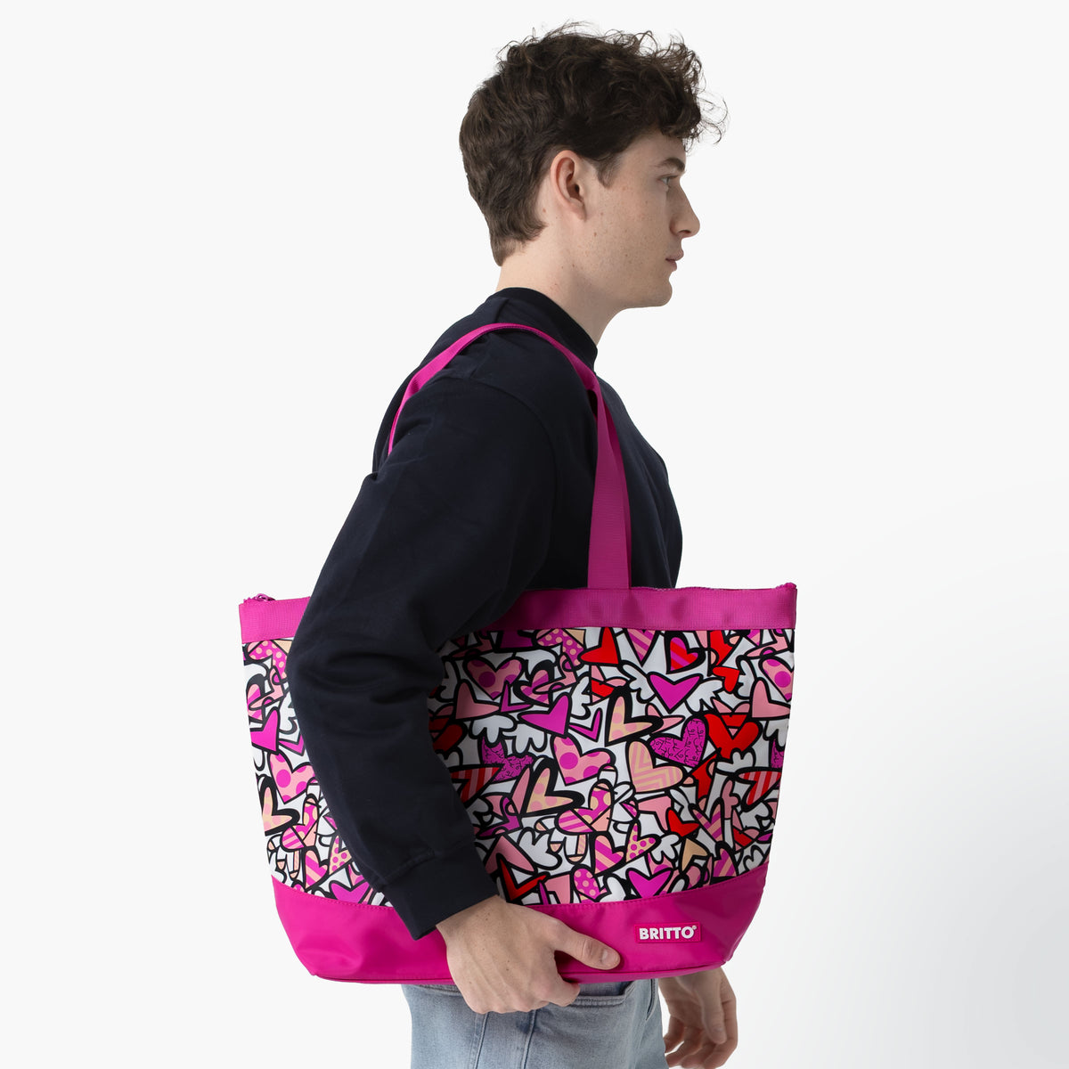 Alive Pink Britto Tote Bag