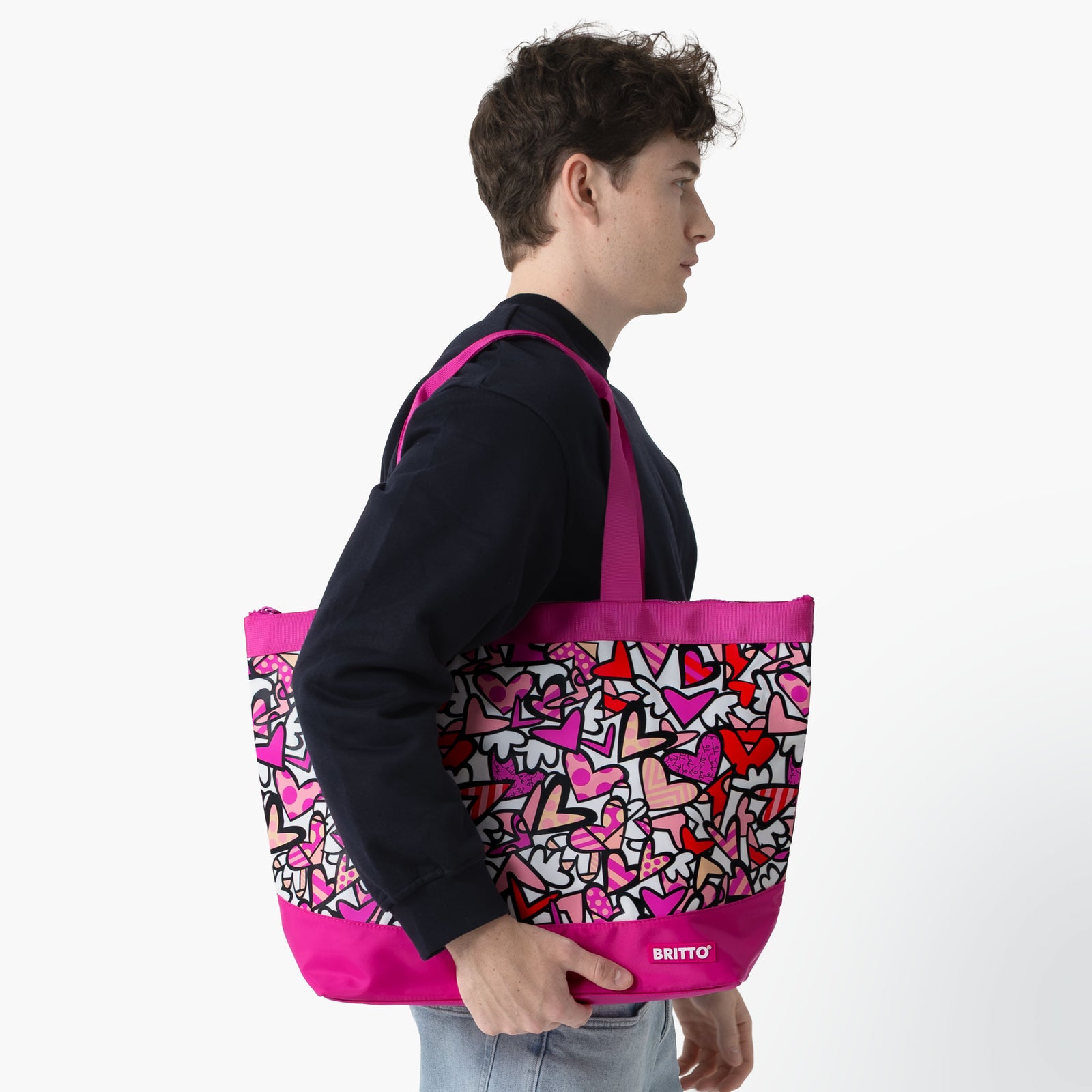 Alive Pink Britto Tote Bag