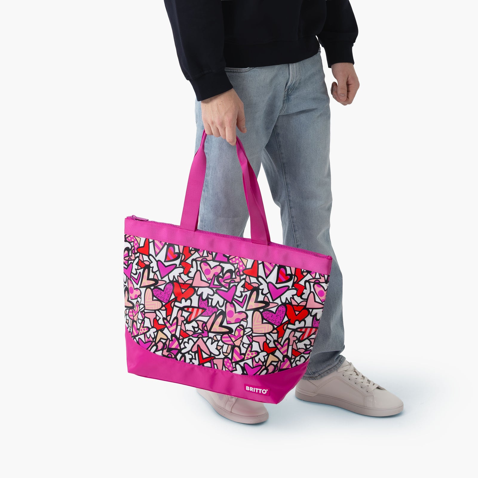 Alive Pink Britto Tote Bag