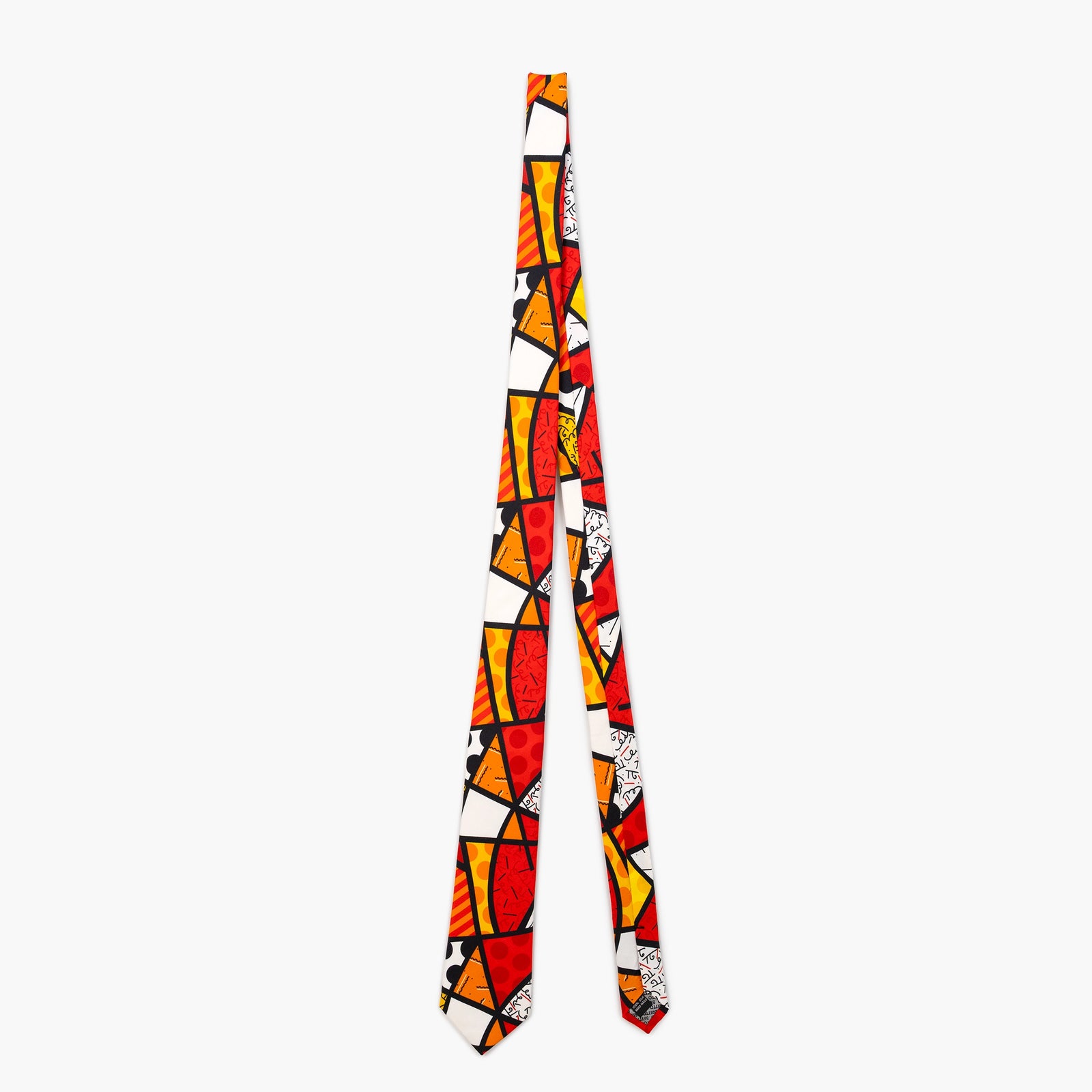 Red Landscape Britto Neck Tie