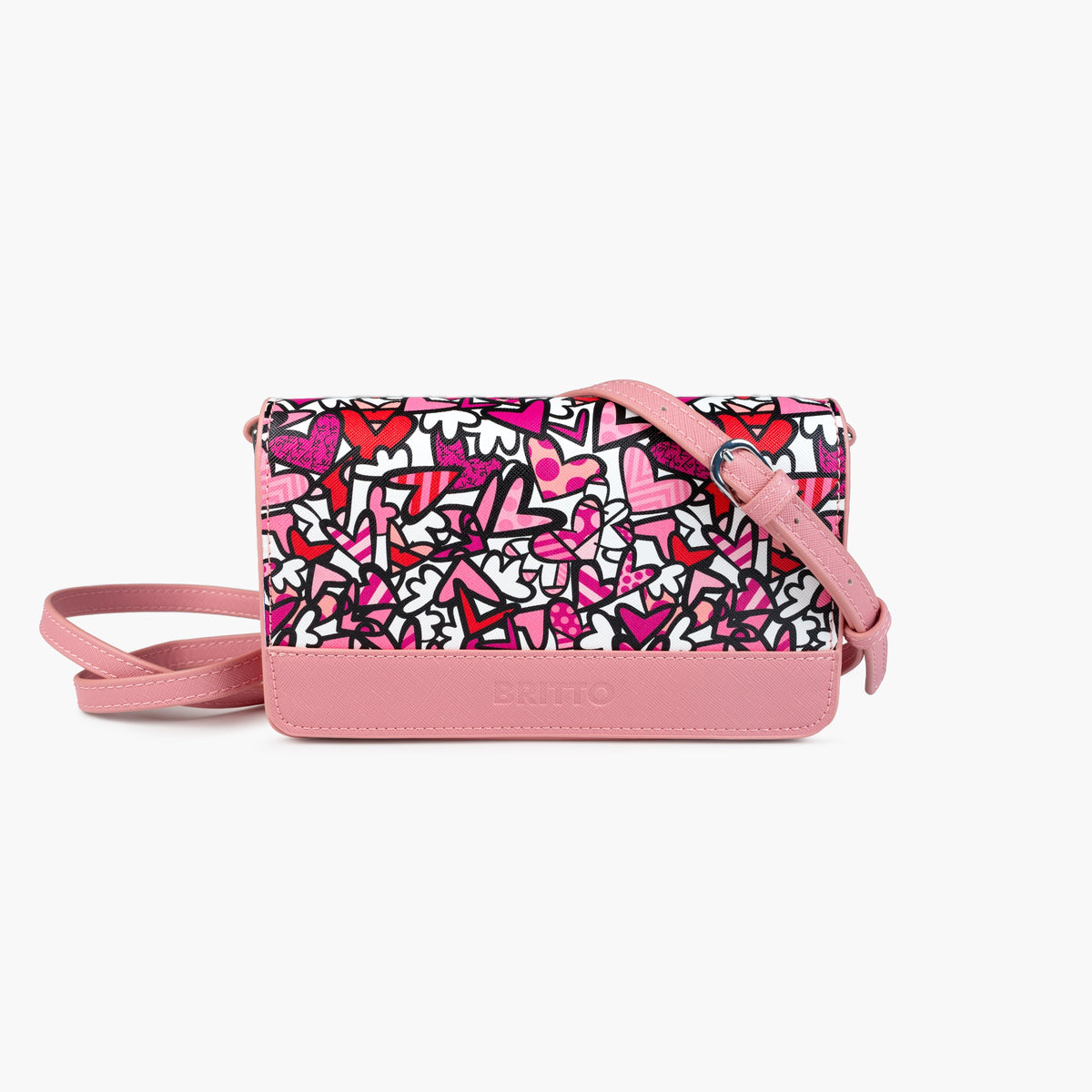 Alive Britto Eco Leather Crossbody Clutch