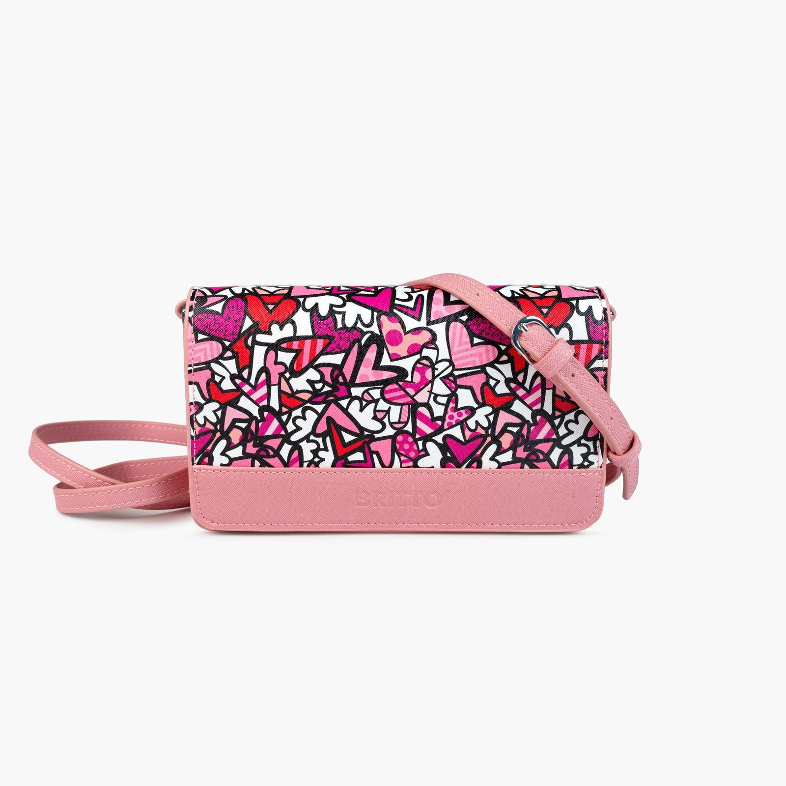 Alive Britto Eco Leather Crossbody Clutch