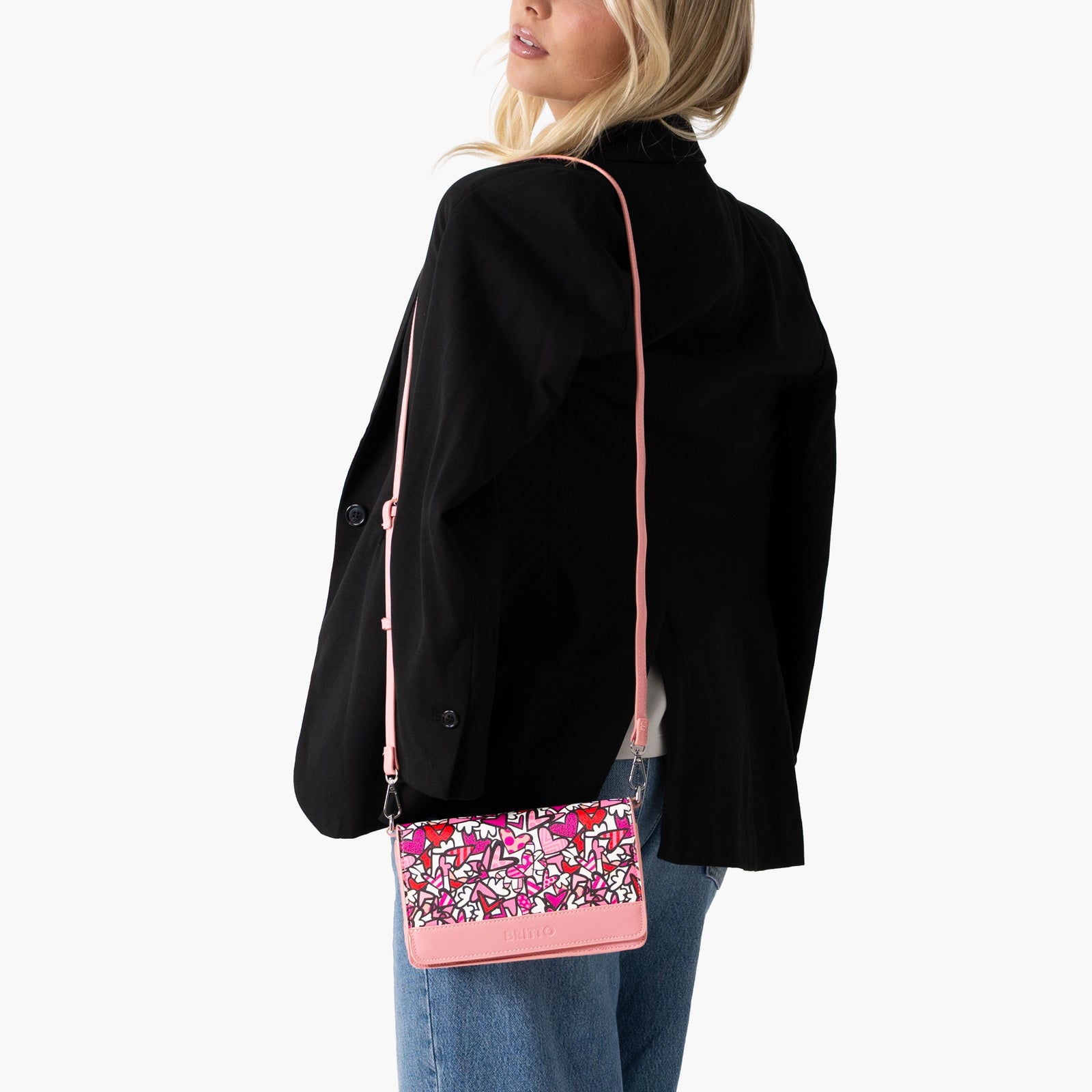 Alive Britto Eco Leather Crossbody Clutch