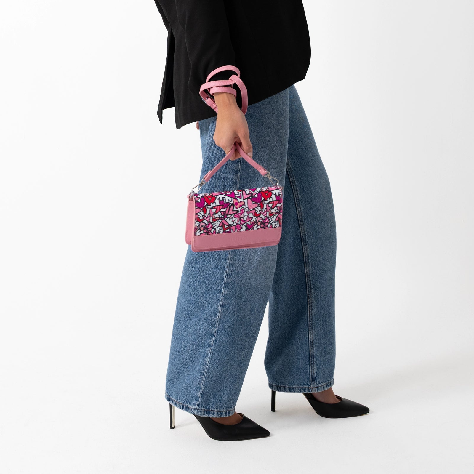 Alive Britto Eco Leather Crossbody Clutch