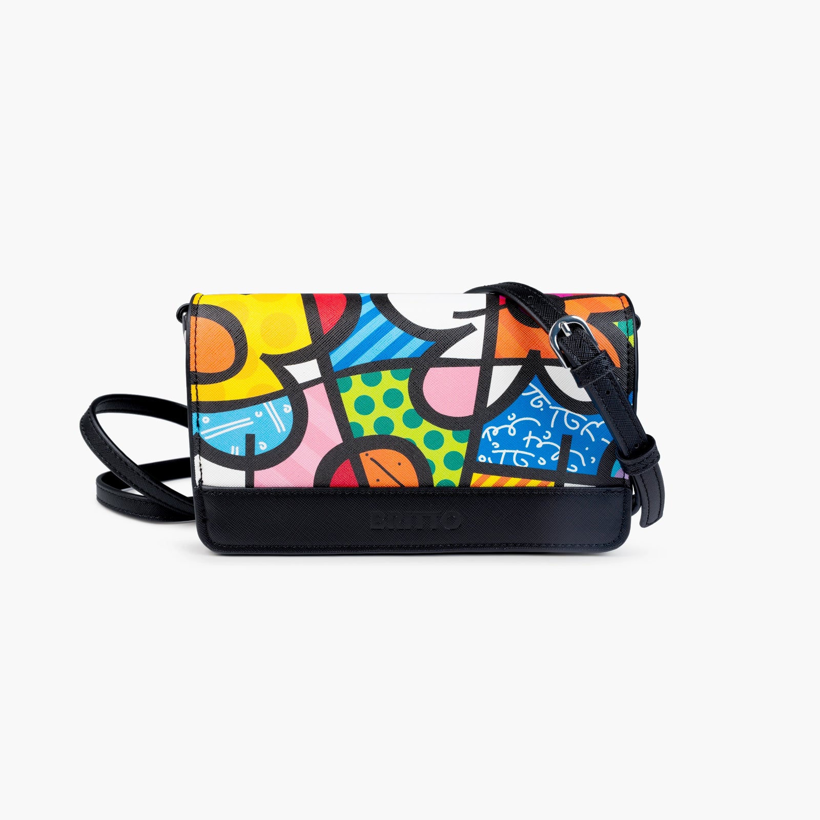Botanical Garden Britto Eco Leather Crossbody Clutch