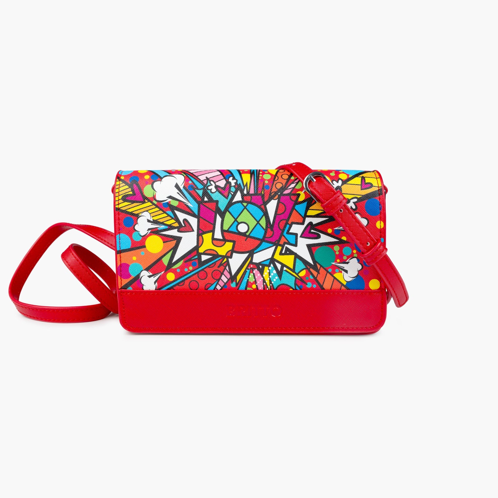 Love Burst Britto Eco Leather Crossbody Clutch