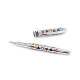 BRITTO® Roller Ball Pen - Hearts Silver