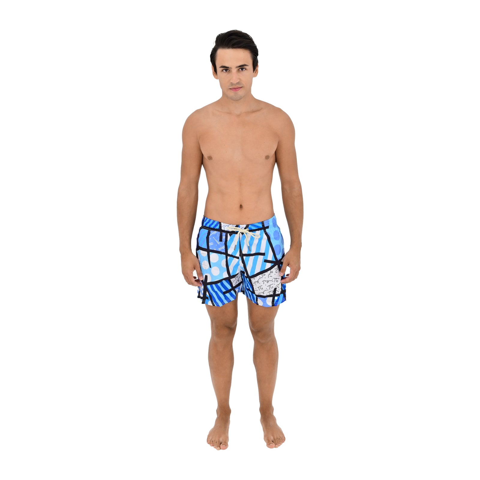 Romero Britto limited edition britto shorts blue  contemporary pop art piece