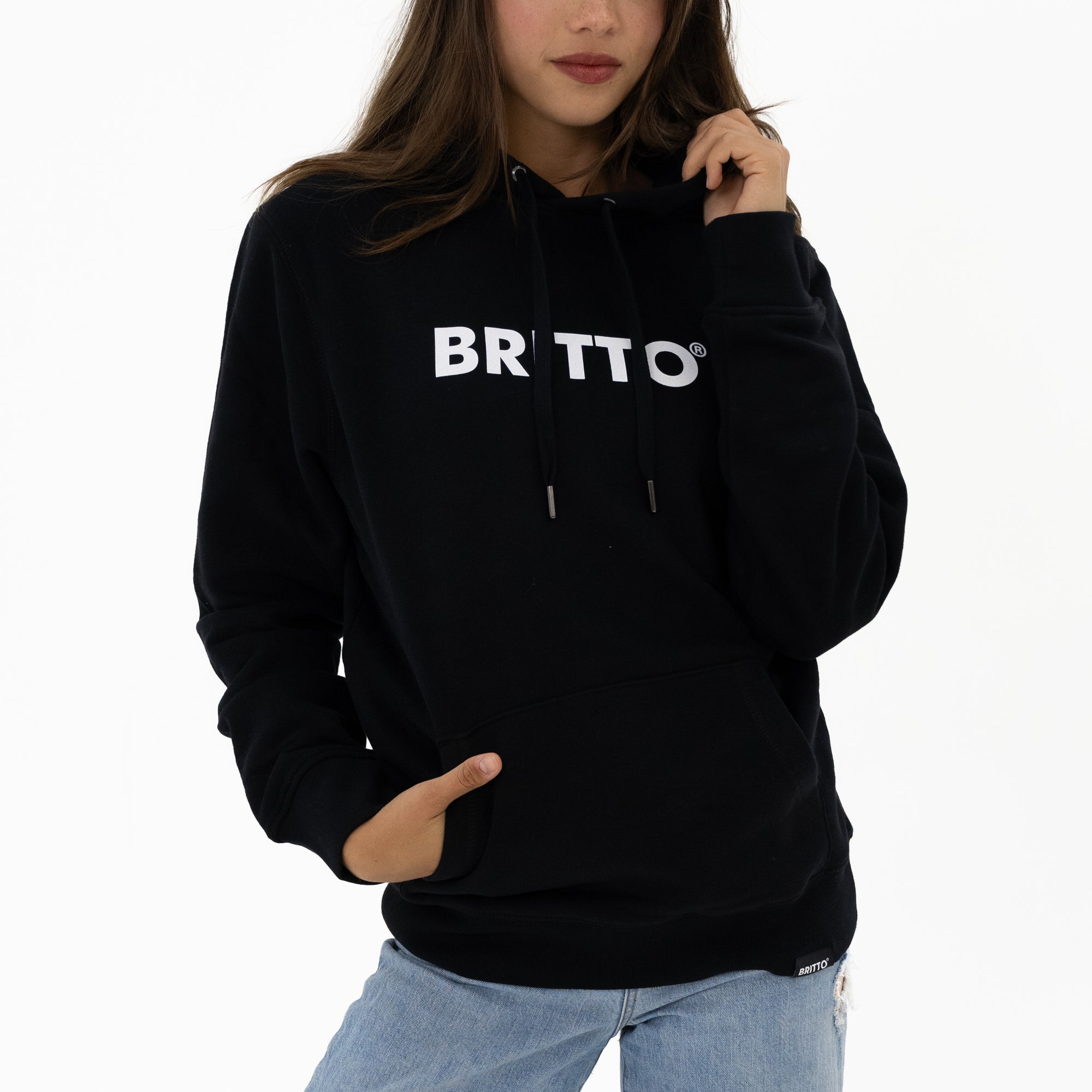 BRITTO パーカー　ブラック Black Britto Hoodie For Women - Shop Britto