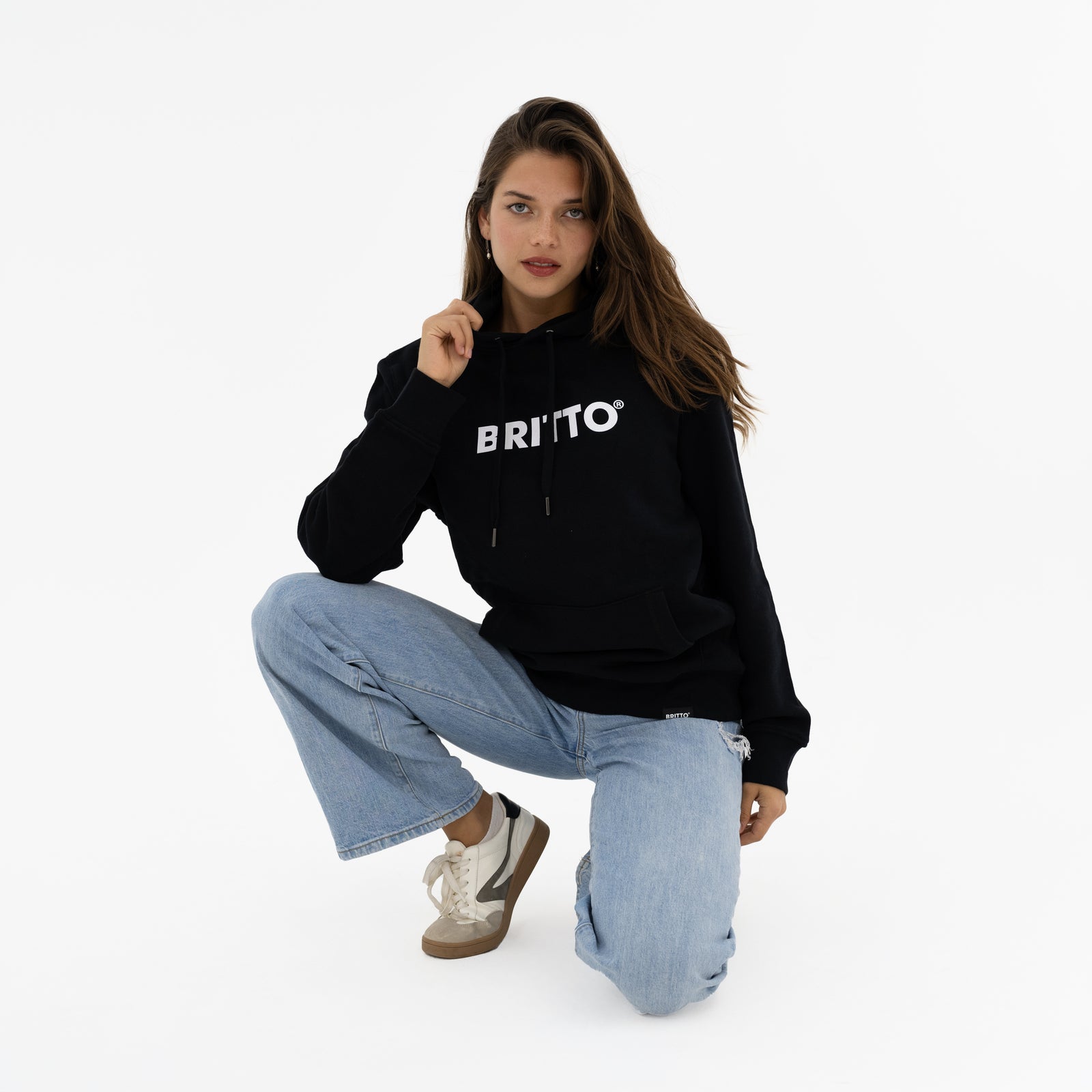 modern pop art britto hoodie black women  vibrant home decor