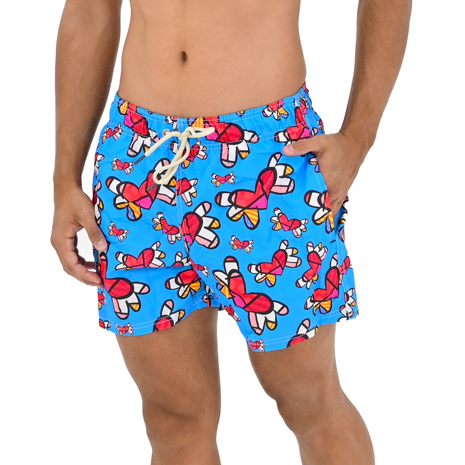 Romero Britto love is in the air  colorful pop art design