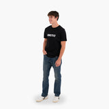BRITTO® T Shirt - Black with White - (Men)