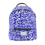 BRITTO® Eco Leather Backpack Large - BLUE GRAFFITI