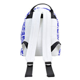 BRITTO® Eco Leather Backpack Small - BLUE GRAFFITI