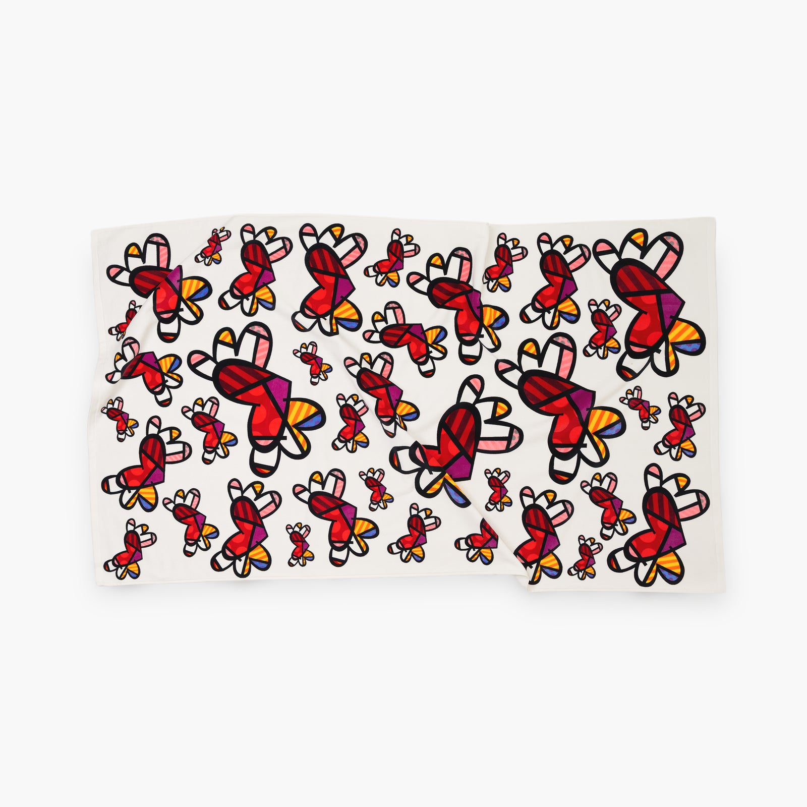 Flying Hearts Britto XL Luxury Beach Towel