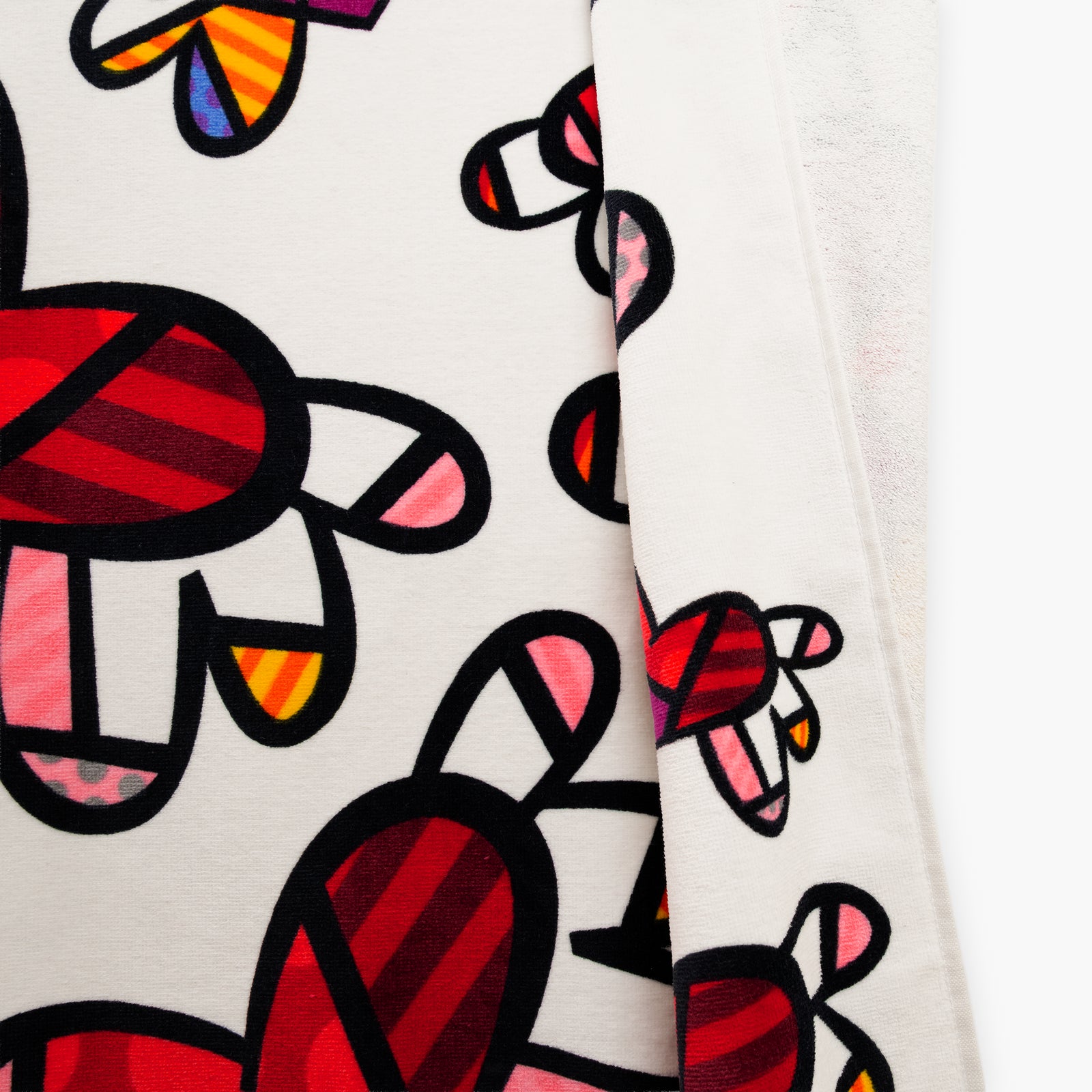 Flying Hearts Britto XL Luxury Beach Towel