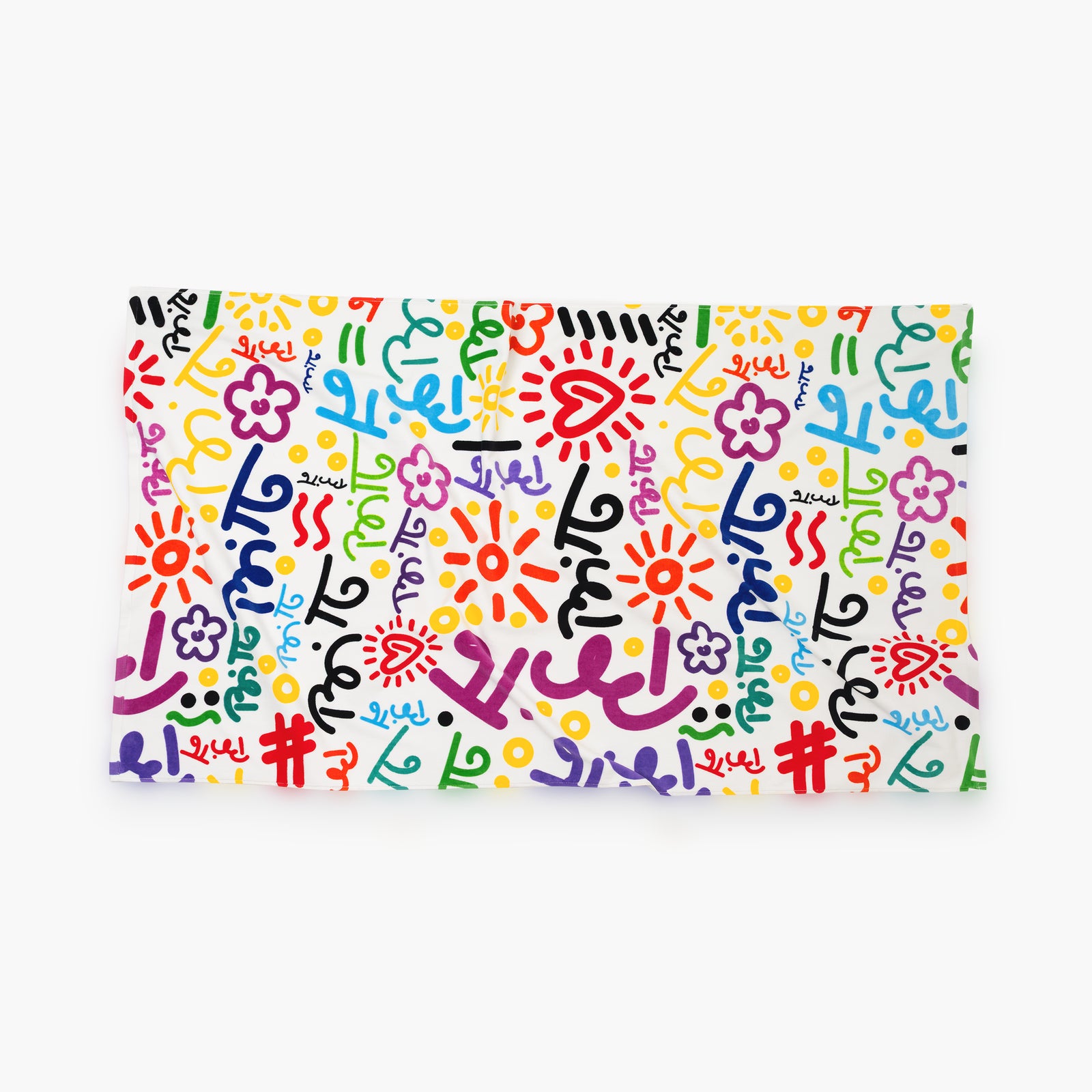 Graffiti Color Britto XL Luxury Beach Towel