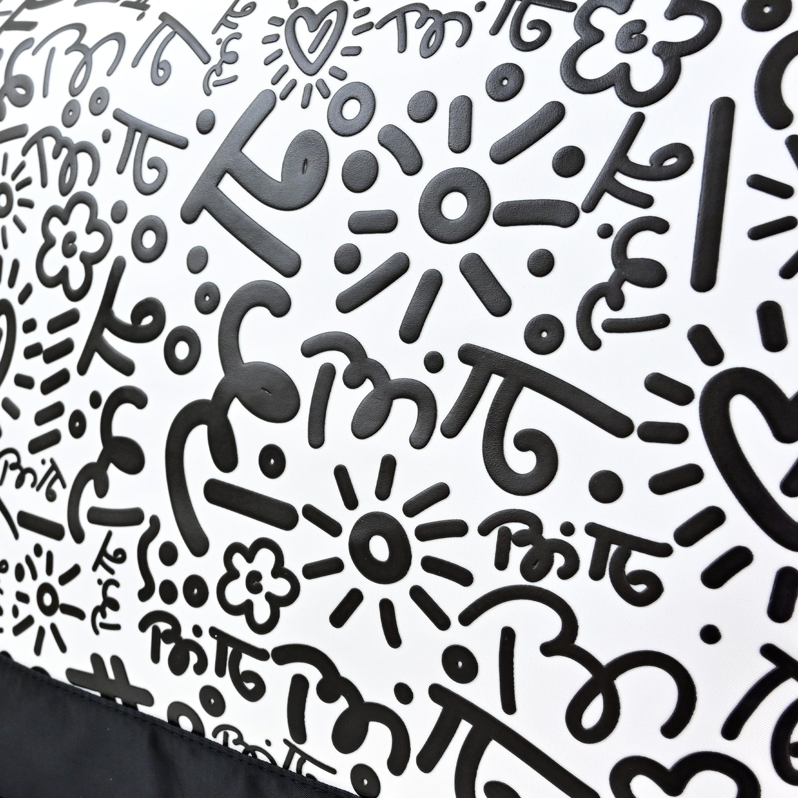 Graffiti Black Britto Tote Bag