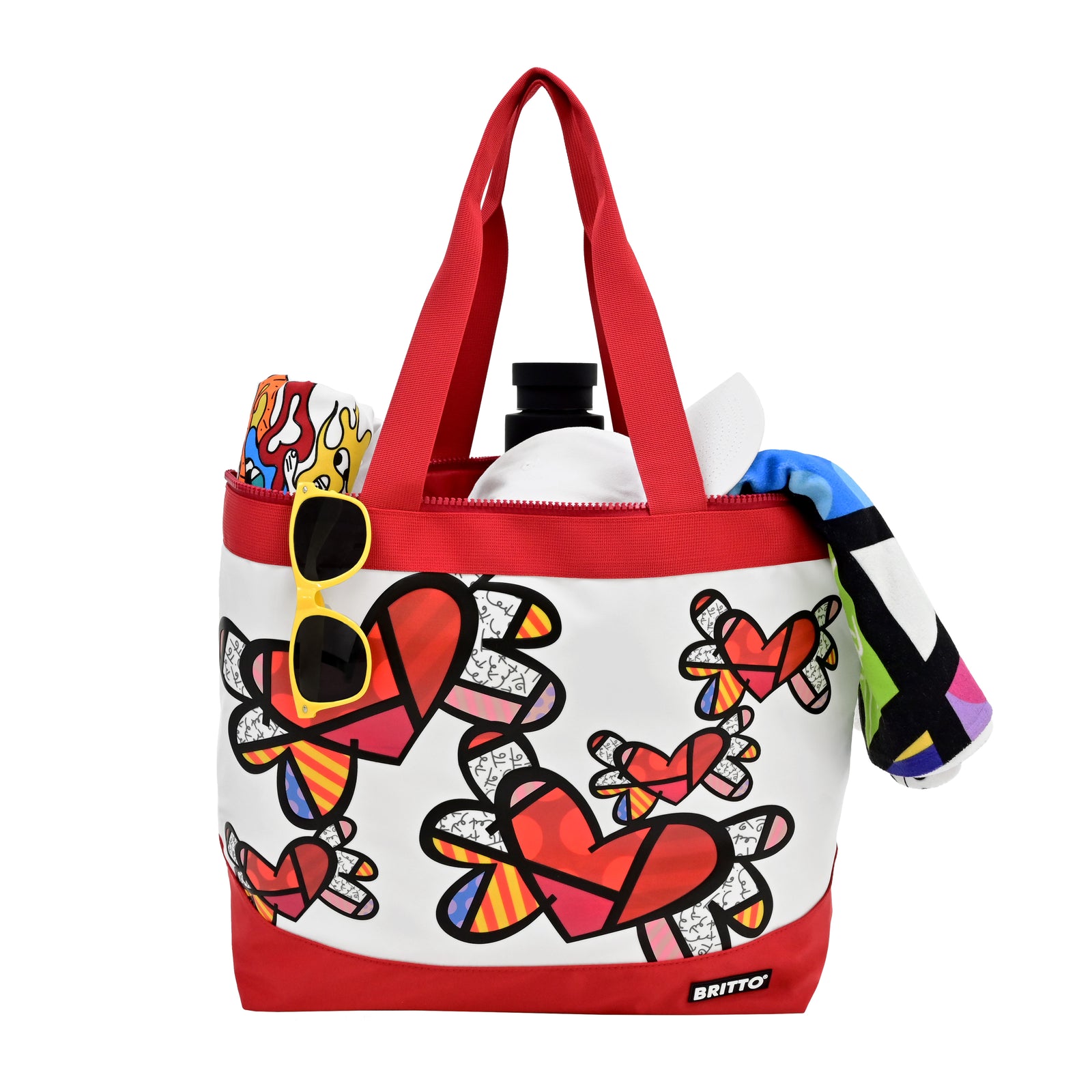 Flying Hearts Britto Tote Bag