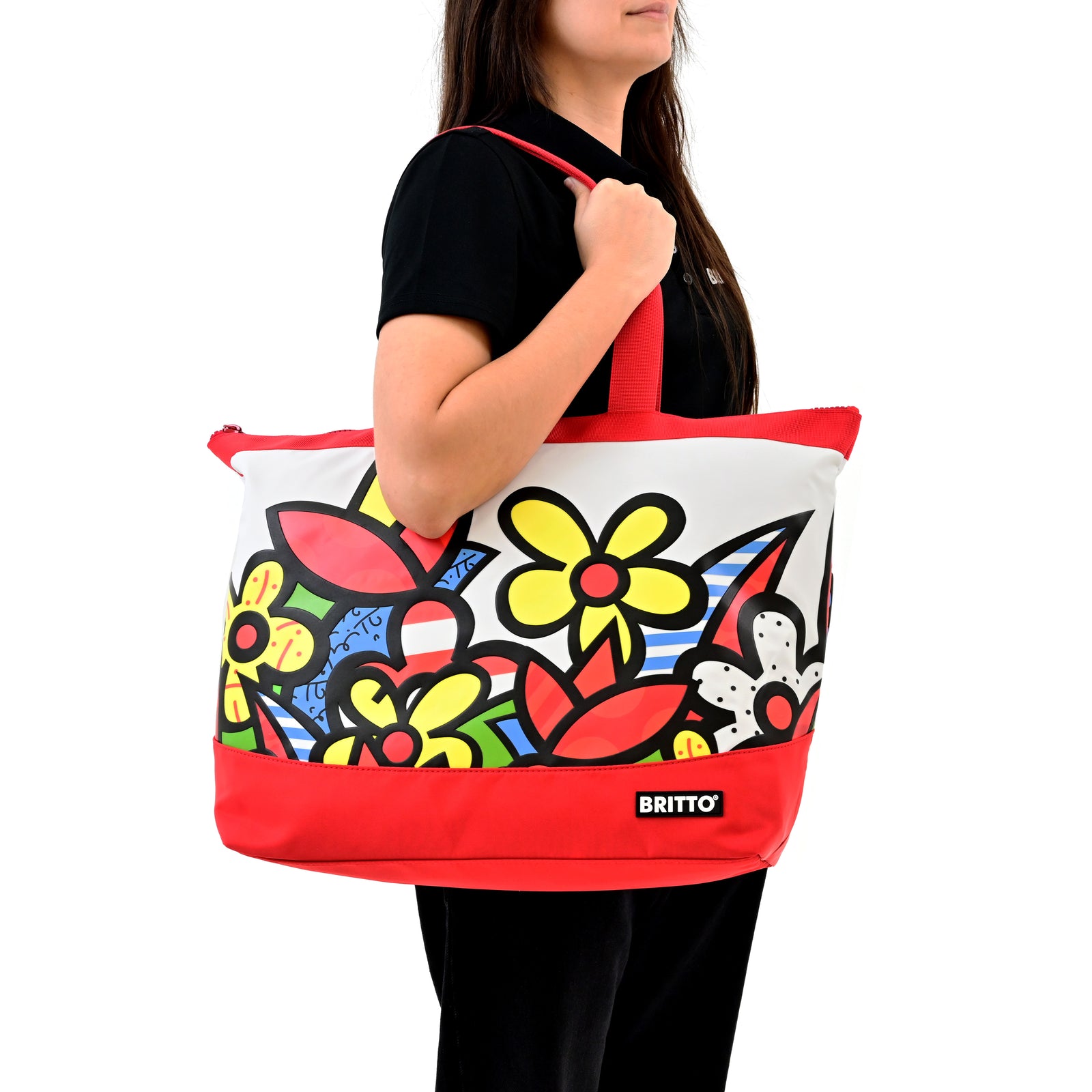 Flowers Britto Tote Bag