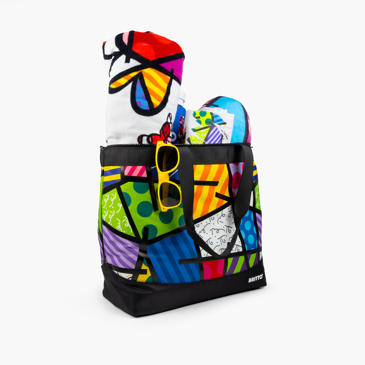 Colorful Landscape Britto Tote Bag