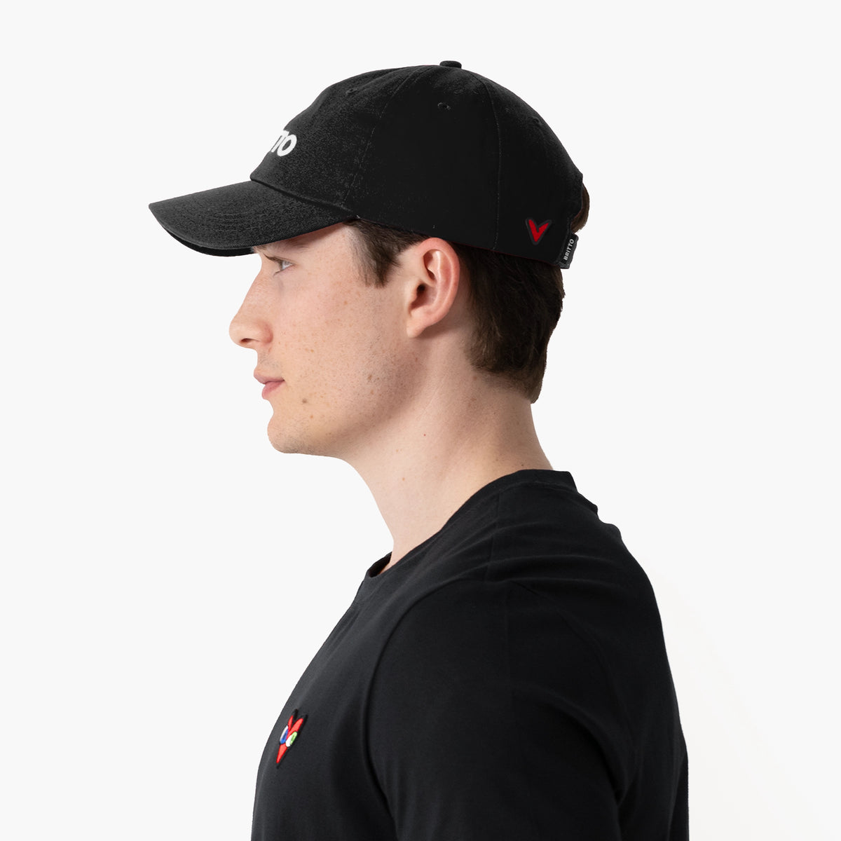 Black with Heart Britto Hat