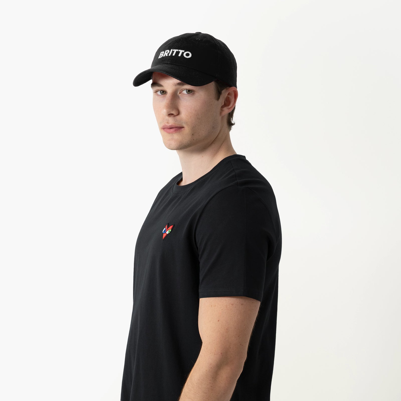 Black with Heart Britto Hat